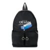 20 Logo Slogan Alfabettrykk Industriell stil Ryggsekk med flere lommer Skolebag