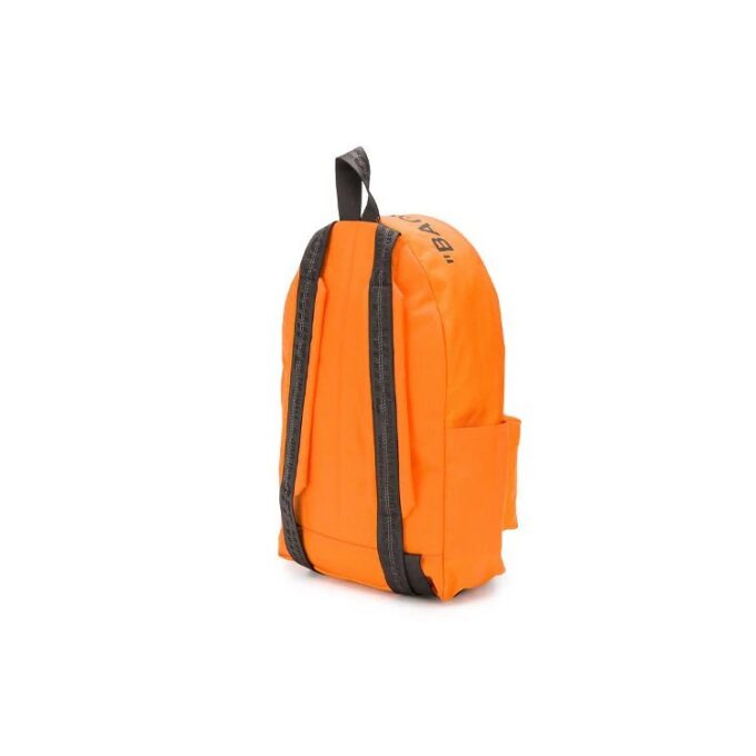20 Slogan Alfabet-trykk Industriell stil Ryggsekk med flere lommer Skolebag Oransje
