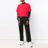 2019-20FW Rundhalset street-stil bomulls-T-skjorte med korte ermer og logo