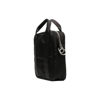 21 logo-trykk-serie messenger-veske, svart