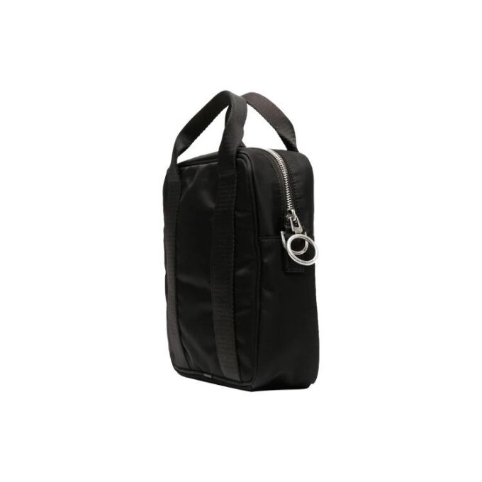 21 logo-trykk-serie messenger-veske, svart