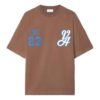 23 Varsity Skate bomulls-T-skjorte «Brown White»