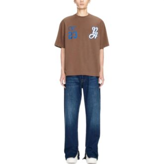 23 Varsity Skate bomulls-T-skjorte «Brown White»