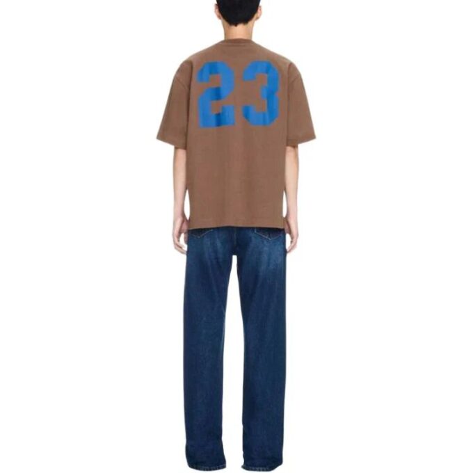 23 Varsity Skate bomulls-T-skjorte «Brown White»