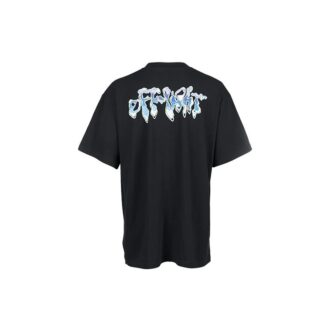 90s Liquid Over kortærmet T-skjorte «Black/Blue»