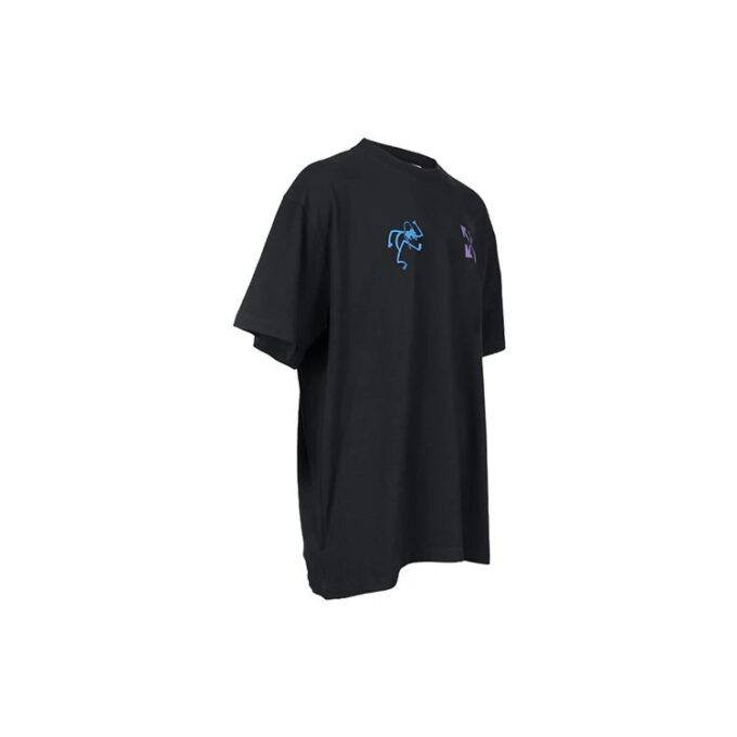 90s Liquid Over kortærmet T-skjorte «Black/Blue»