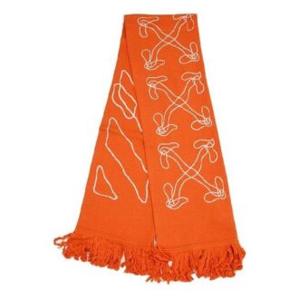 Abstrakt pil-oransje skjerf