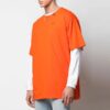 Abstrakt pilbroderi, kortærmet oversize