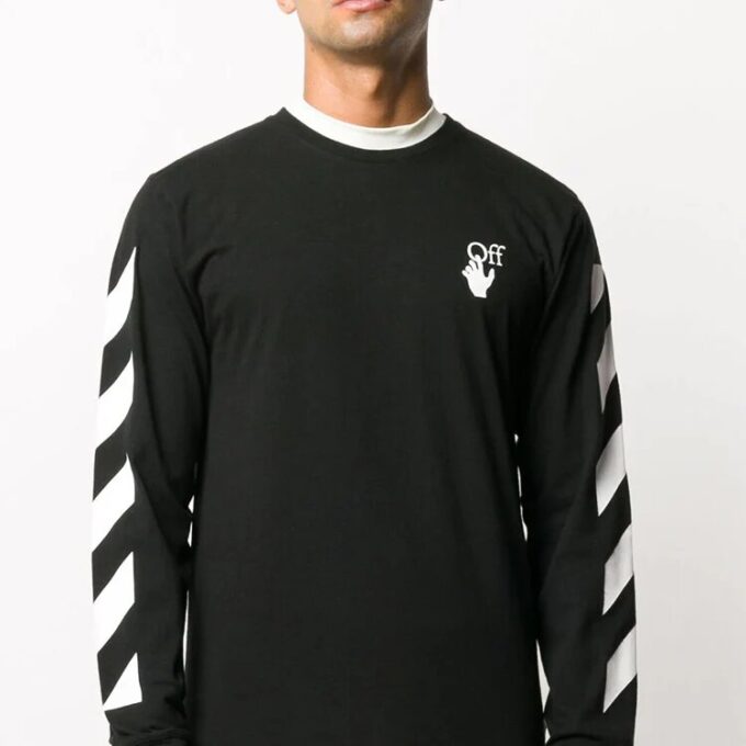 Agreement LogoPrinting Pullover for menn, svart
