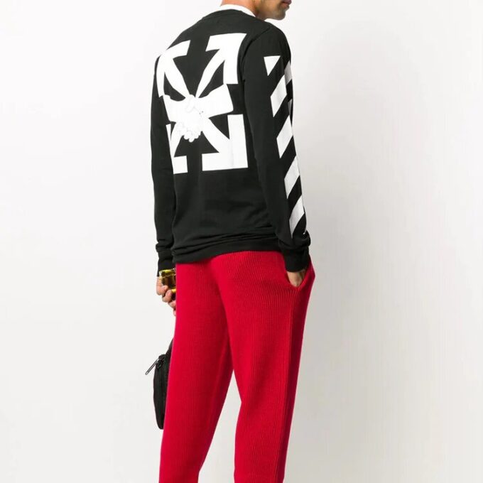 Agreement LogoPrinting Pullover for menn, svart