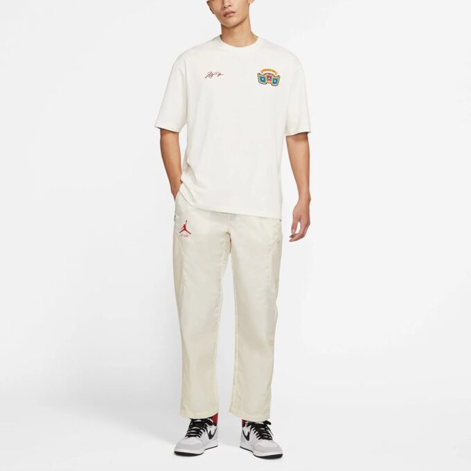 Air Jordan x Off-White Logo-trykk Sportsbukser «Cream White»