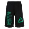 Alfabet-ryggpiler-Shorts, svart