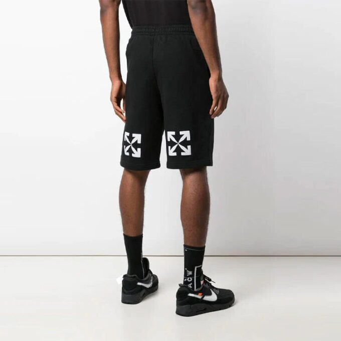 Alfabet-ryggpiler-Shorts, svart