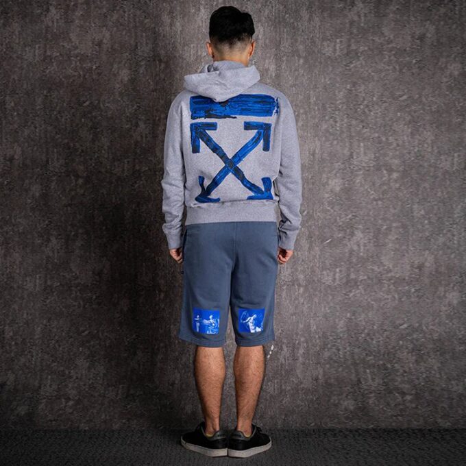Alfabetlogo Casual shortsversjon Blå