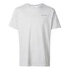 Alfabetlogo på brystet, slim fit, kort erme, grå