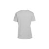 Alfabetlogo på brystet, slim fit, kort erme, grå