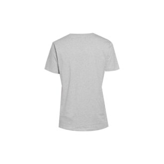 Alfabetlogo på brystet, slim fit, kort erme, grå