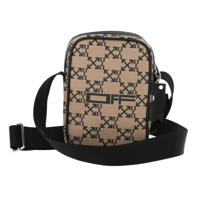 Alfabetlogo, uformell crossbody-veske, brun skulderveske