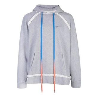 Arrow Gradient Drawstring Loose Fit Grå