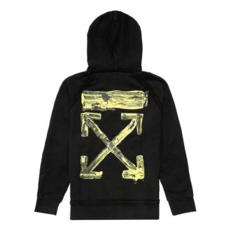 Arrow Gradient Drawstring Loose Fit Svart