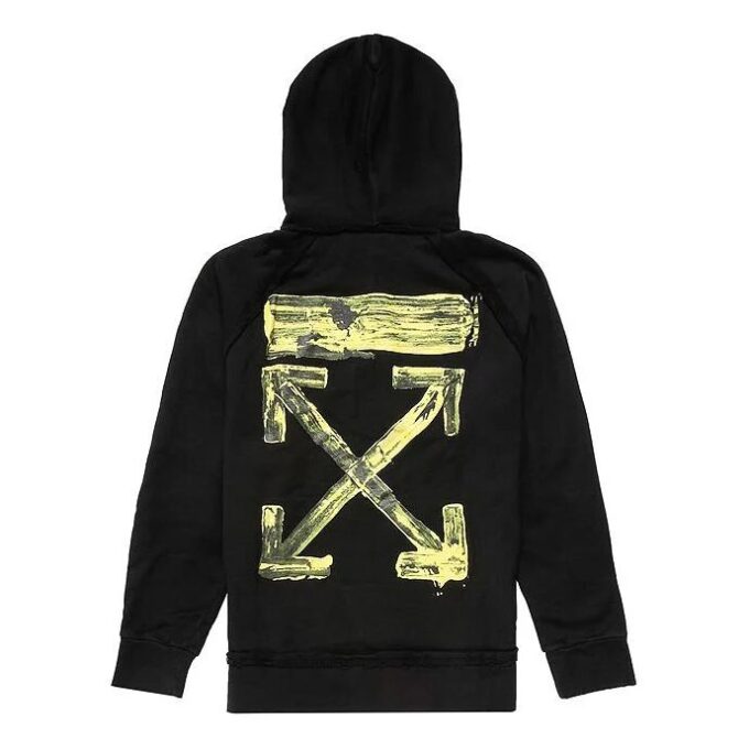Arrow Gradient Drawstring Loose Fit Svart