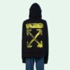 Arrow Gradient Drawstring Loose Fit Svart