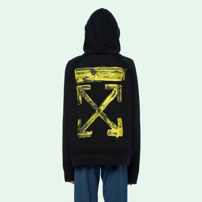 Arrow Gradient Drawstring Loose Fit Svart