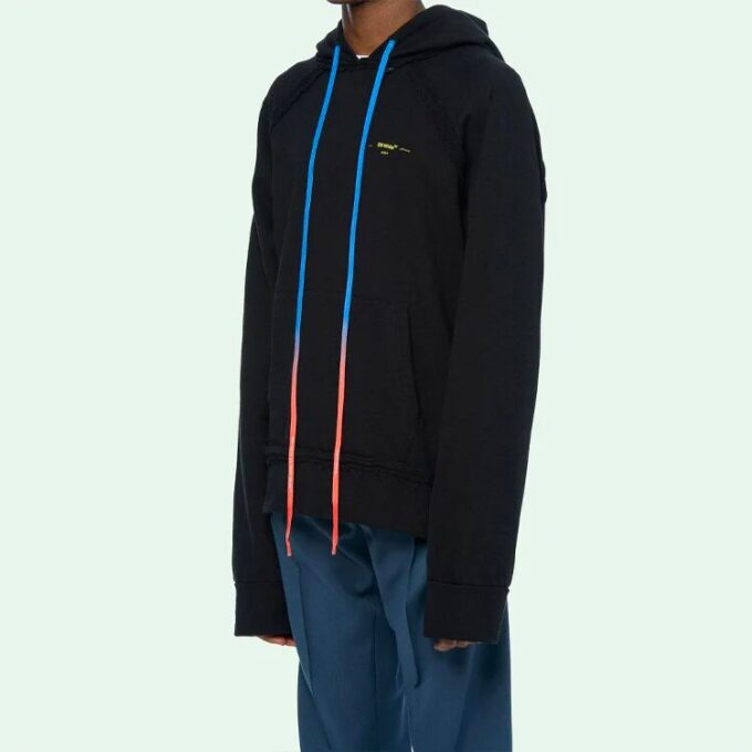 Arrow Gradient Drawstring Loose Fit Svart