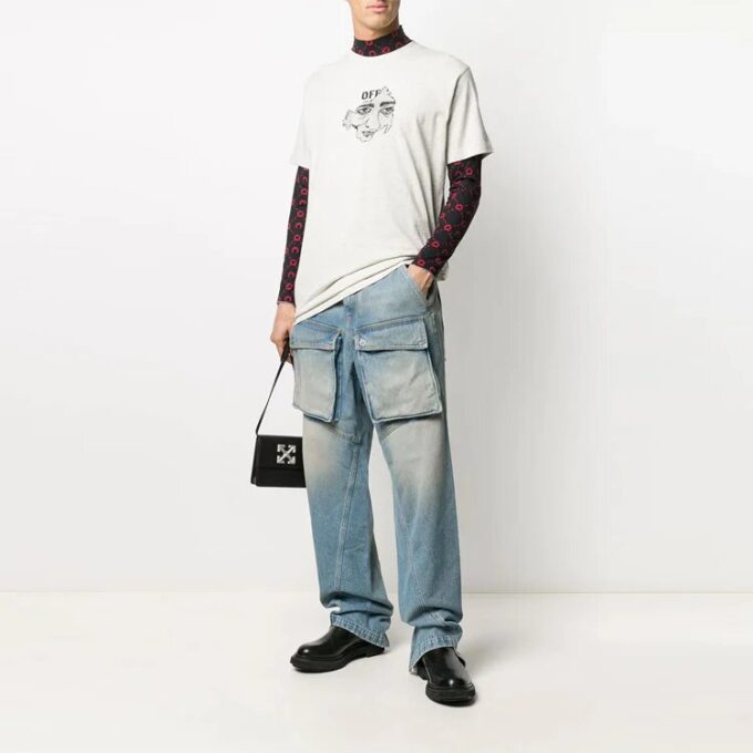 Arrow LeatherMessengerBag Unisex Svart