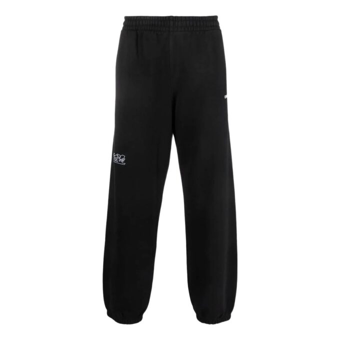 Arrow Logo-trykk Athleisure Casual Sportsbukser Svart