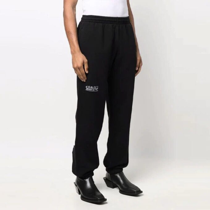 Arrow Logo-trykk Athleisure Casual Sportsbukser Svart