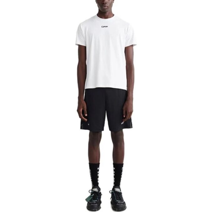 Arrow Outline S/S Sport T-skjorte «Hvit Svart»