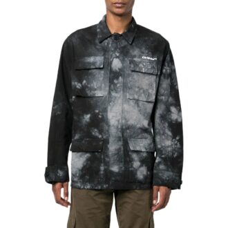 Arrow Tie Dye overskjorte «Svart»