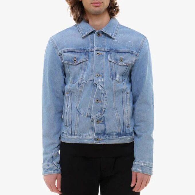 Arrow Twist Denimjakke «Koboltblå/Hvit»