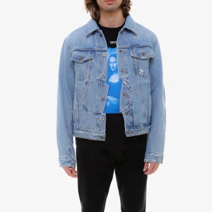 Arrow Twist Denimjakke «Koboltblå/Hvit»