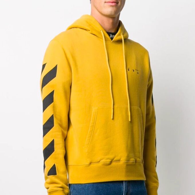 Arrows Applique hettegenser for menn, gul