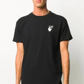 Arrows Arrow Logo Applique T-skjorte for menn, svart