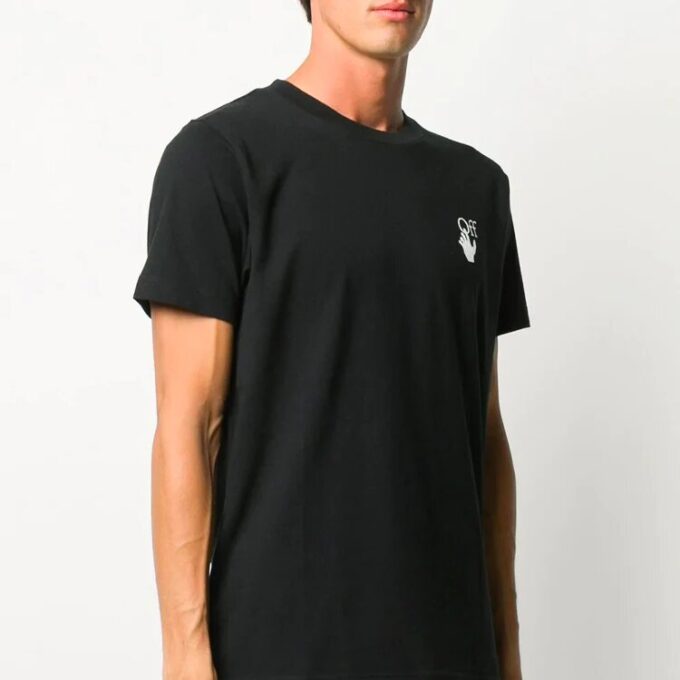 Arrows Arrow Logo Applique T-skjorte for menn, svart