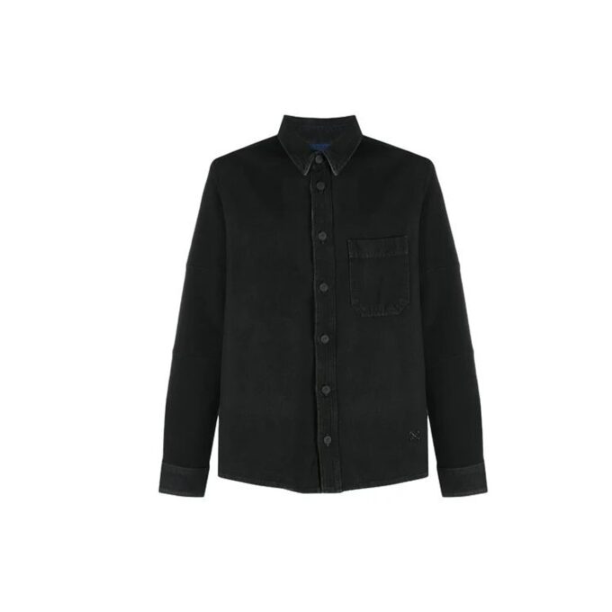 Arrows Arrow Pattern Denim Skjorter Ordinary Version Black