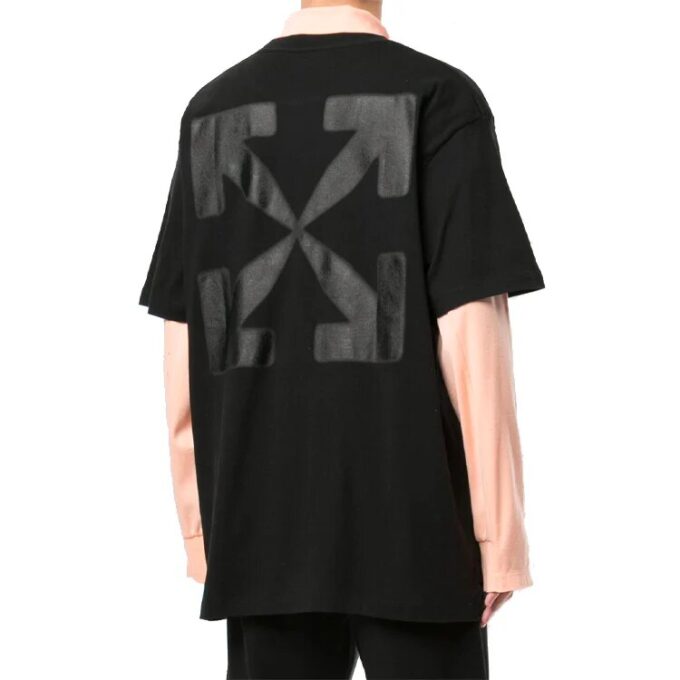 Arrows Blurred Logo T-skjorte for menn, svart