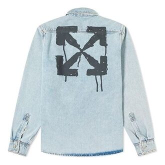 Arrows Denim-skjorte med lange ermer for menn