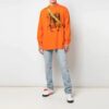 Arrows Logo-mønstertrykk, lange ermer, oransje