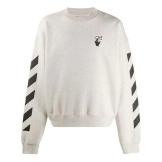 Arrows Logo-trykk Pullover for menn Grå/Hvit