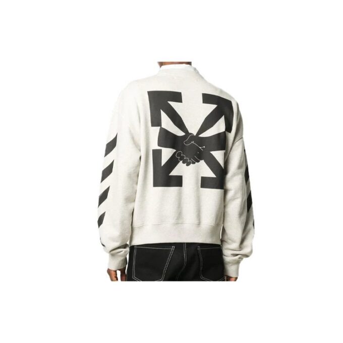 Arrows Logo-trykk Pullover for menn Grå/Hvit