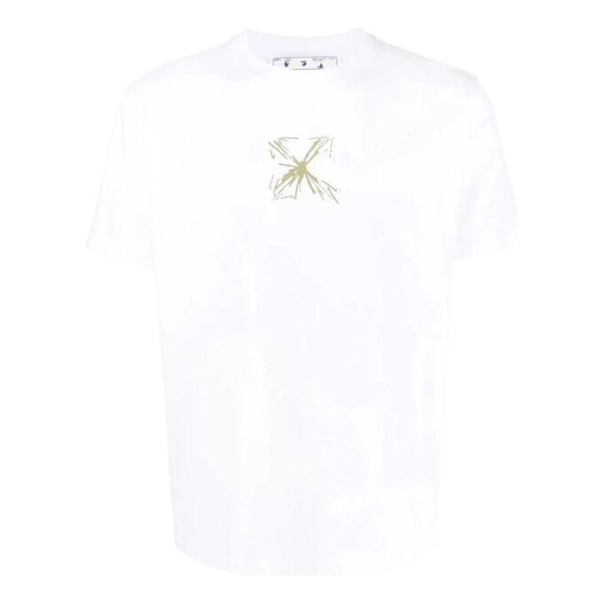 Arrows-Print Cotton Tee &laquo;White&raquo;