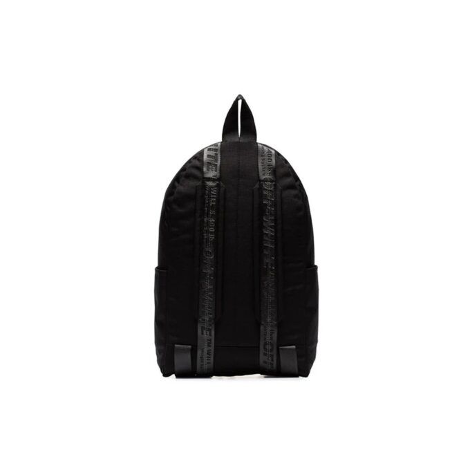 Arrows Print Nylon-ryggsekk Svart/Rosa