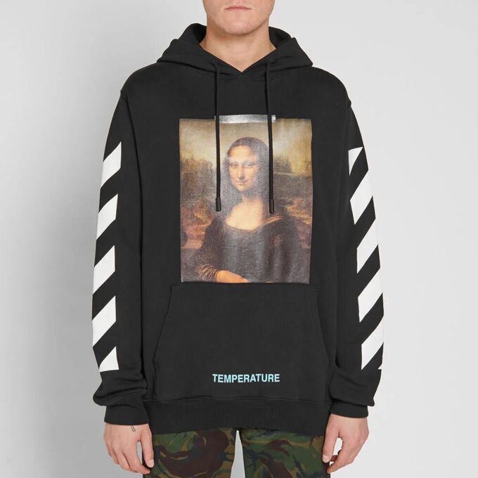 Arrows Sketch Herre Mona Lisa Normal Fit Genser