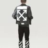 Arrows Slim Denimjakke med brodert logo, svart