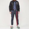 Arrows Slim Denimjakke med brodert logo, svart