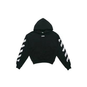 Back Arrow-trykk, løs passform, svart
